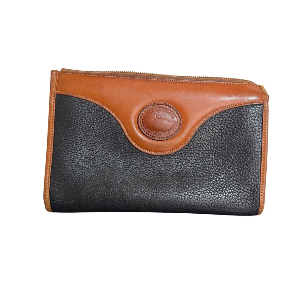 Vintage Dooney & Bourke All Weather Leather Clutch Replacement No Purse Strap